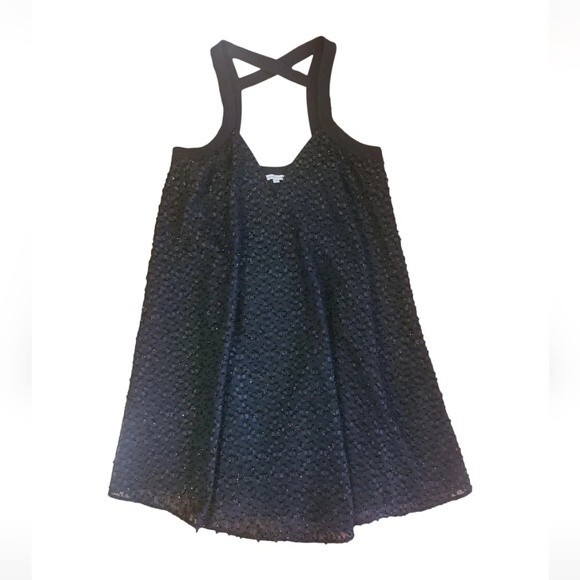 Rebecca Minkoff Sparkly Black Dress - Picture 1 of 7